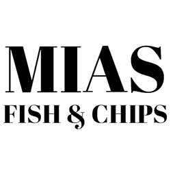 Mias Fish and Chips logo.